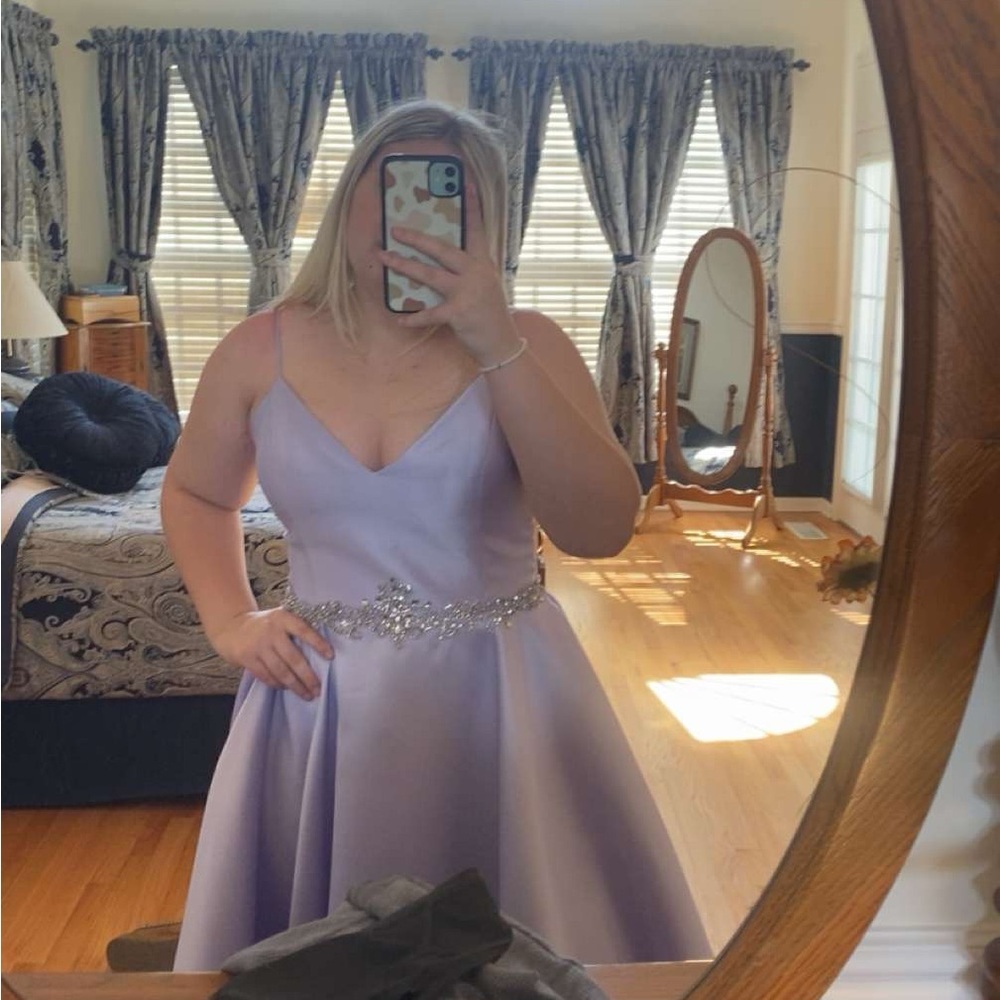 Elegant Lavender Evening Gown
